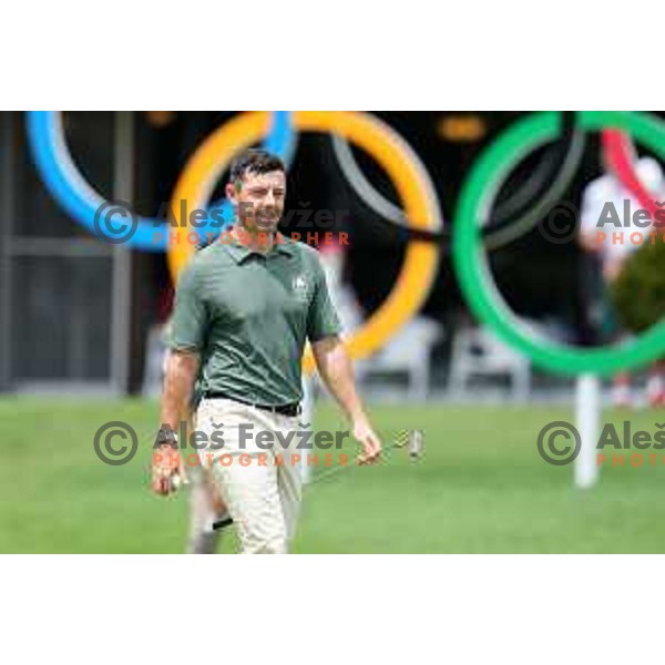 Rory McIlroy (NIR) plays in the third round of the Olympic Golf tournament at Kasumigaseki Country Club at Tokyo 2020 Summer Olympic Games, Japan on July 31, 2021