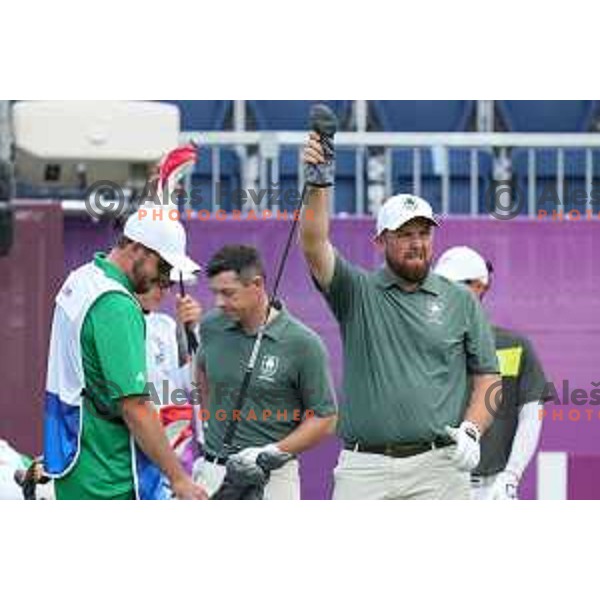 Shane Lowry (NIR) plays in the third round of the Olympic Golf tournament at Kasumigaseki Country Club at Tokyo 2020 Summer Olympic Games, Japan on July 31, 2021
