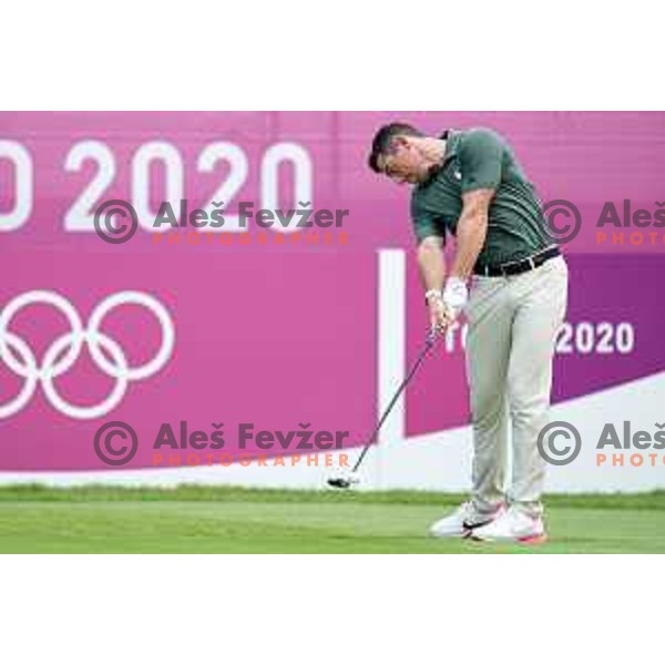 Rory McIlroy (NIR) plays in the third round of the Olympic Golf tournament at Kasumigaseki Country Club at Tokyo 2020 Summer Olympic Games, Japan on July 31, 2021