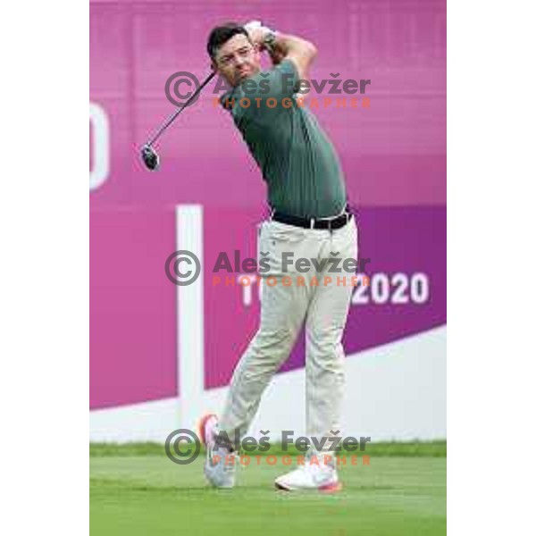 Rory McIlroy (NIR) plays in the third round of the Olympic Golf tournament at Kasumigaseki Country Club at Tokyo 2020 Summer Olympic Games, Japan on July 31, 2021