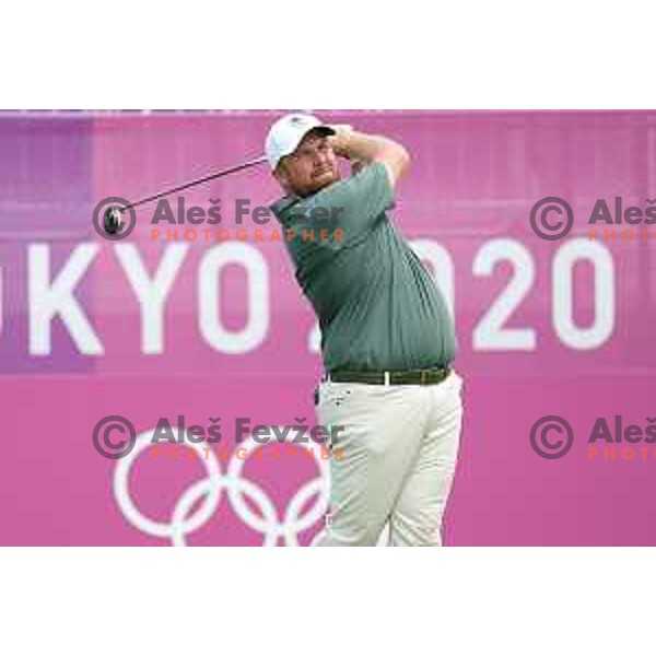 Shane Lowry (NIR) plays in the third round of the Olympic Golf tournament at Kasumigaseki Country Club at Tokyo 2020 Summer Olympic Games, Japan on July 31, 2021