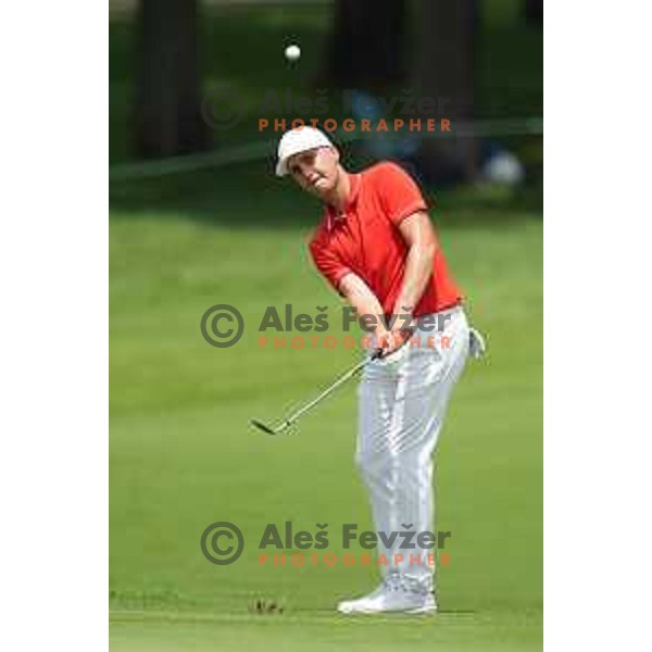 plays in the third round of the Olympic Golf tournament at Kasumigaseki Country Club at Tokyo 2020 Summer Olympic Games, Japan on July 31, 2021 