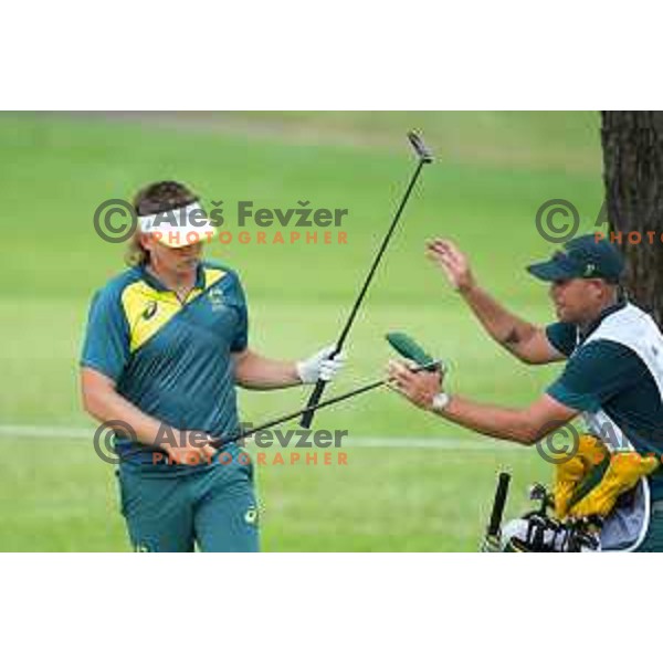 Cameron Smith (AUS) plays in the third round of the Olympic Golf tournament at Kasumigaseki Country Club at Tokyo 2020 Summer Olympic Games, Japan on July 31, 2021
