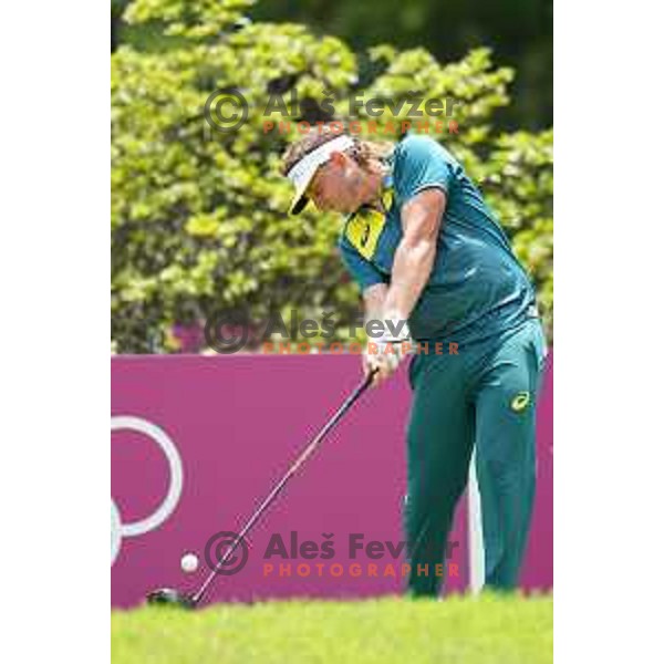 Cameron Smith (AUS) plays in the third round of the Olympic Golf tournament at Kasumigaseki Country Club at Tokyo 2020 Summer Olympic Games, Japan on July 31, 2021