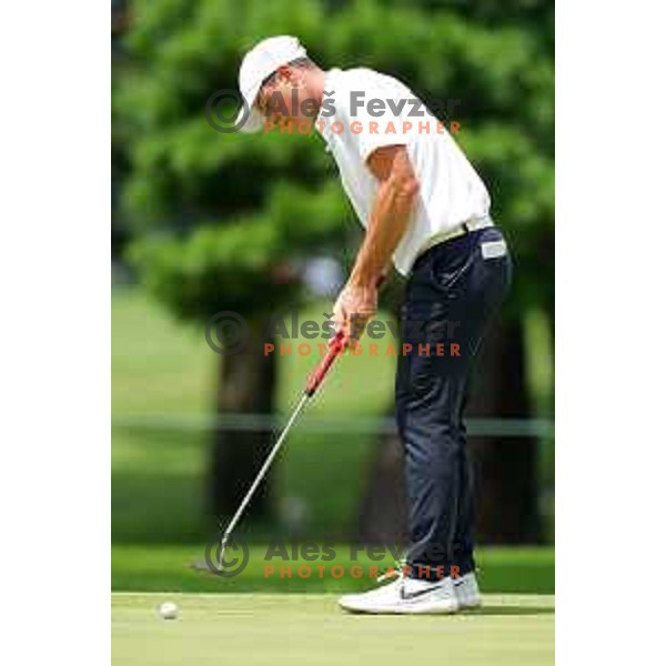 Viktor Hovland (NOR) plays in the third round of the Olympic Golf tournament at Kasumigaseki Country Club at Tokyo 2020 Summer Olympic Games, Japan on July 31, 2021