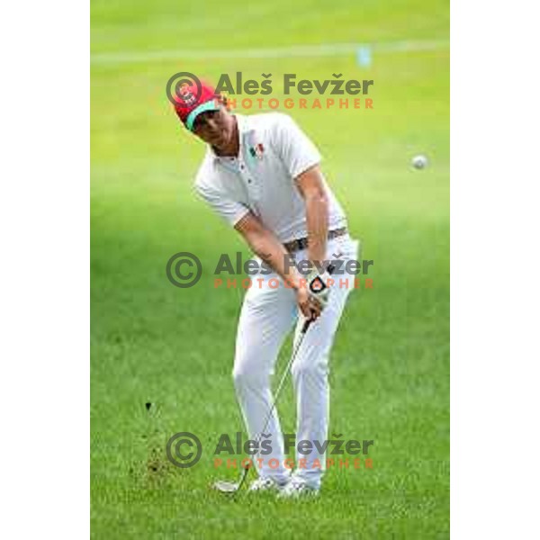 plays in the third round of the Olympic Golf tournament at Kasumigaseki Country Club at Tokyo 2020 Summer Olympic Games, Japan on July 31, 2021 