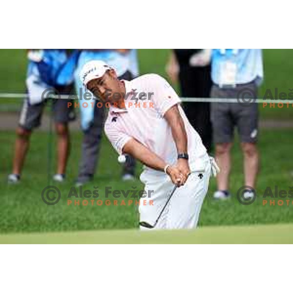 Hideki Matsuyama (JPN) plays in the third round of the Olympic Golf tournament at Kasumigaseki Country Club at Tokyo 2020 Summer Olympic Games, Japan on July 31, 2021