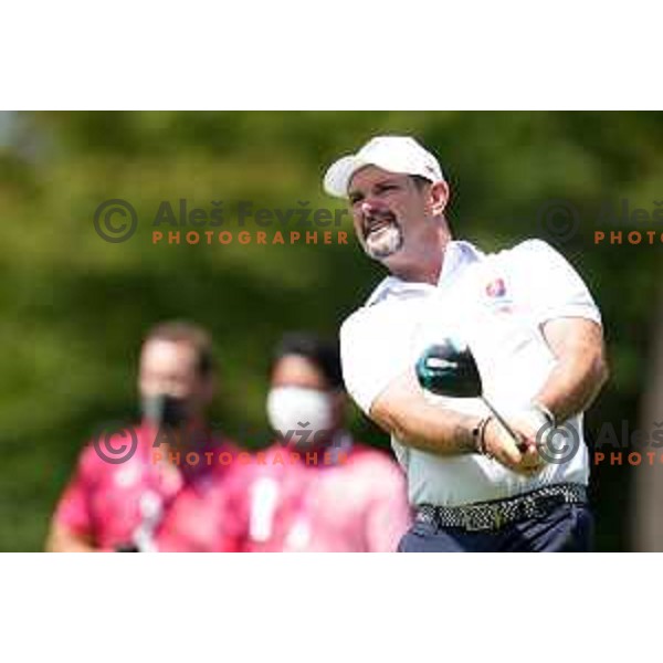Rory Sabatini (SVK) plays in the third round of the Olympic Golf tournament at Kasumigaseki Country Club at Tokyo 2020 Summer Olympic Games, Japan on July 31, 2021