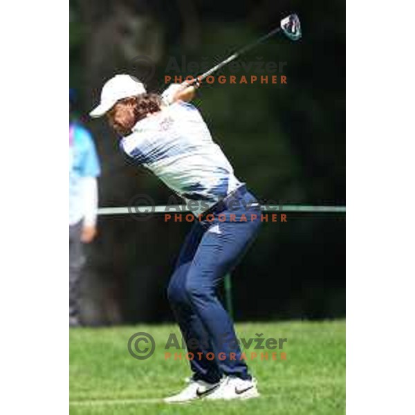 Tommy Fleetwood (GBR) plays in the third round of the Olympic Golf tournament at Kasumigaseki Country Club at Tokyo 2020 Summer Olympic Games, Japan on July 31, 2021