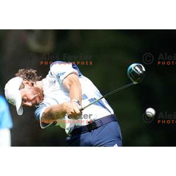 Tommy Fleetwood (GBR) plays in the third round of the Olympic Golf tournament at Kasumigaseki Country Club at Tokyo 2020 Summer Olympic Games, Japan on July 31, 2021