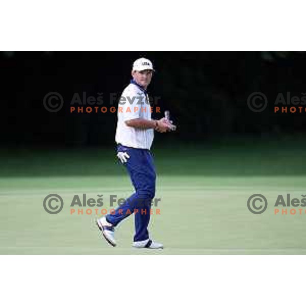 Patrick Reed (USA) plays in the third round of the Olympic Golf tournament at Kasumigaseki Country Club at Tokyo 2020 Summer Olympic Games, Japan on July 31, 2021