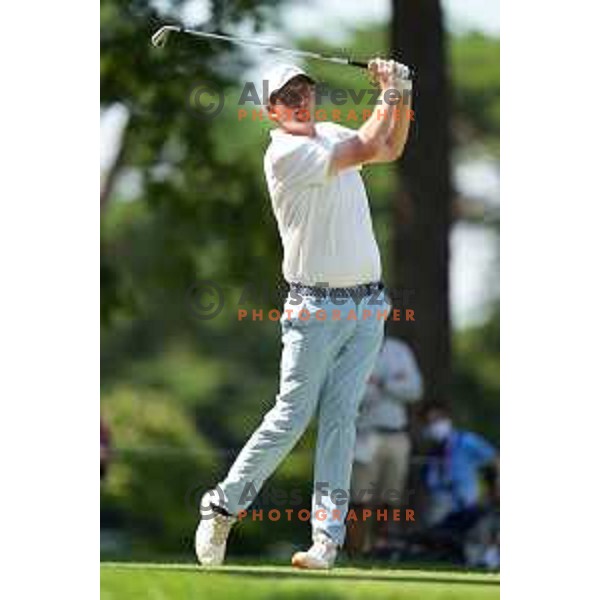 plays in second round of Olympic Golf tournament at Kasumigaseki Country Club at Tokyo 2020 Summer Olympic Games, Japan on July 31, 2021