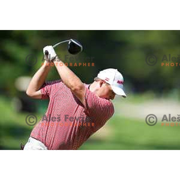 Sepp Straka (AUT) plays in the third round of the Olympic Golf tournament at Kasumigaseki Country Club at Tokyo 2020 Summer Olympic Games, Japan on July 31, 2021
