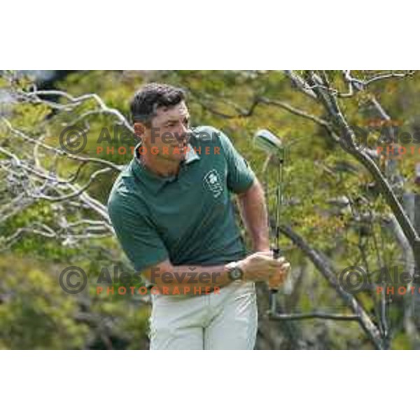 Rory McIlroy (NIR) plays in the third round of the Olympic Golf tournament at Kasumigaseki Country Club at Tokyo 2020 Summer Olympic Games, Japan on July 31, 2021