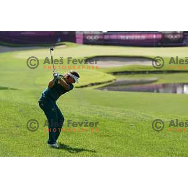 Cameron Smith (AUS) plays in the third round of the Olympic Golf tournament at Kasumigaseki Country Club at Tokyo 2020 Summer Olympic Games, Japan on July 31, 2021