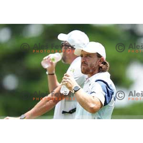 plays in second round of Olympic Golf tournament at Kasumigaseki Country Club at Tokyo 2020 Summer Olympic Games, Japan on July 31, 2021