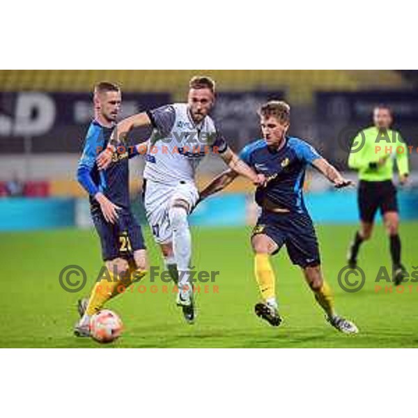 in action during Prva Liga Telemach 2022-2023 football match between Celje and Koper in Celje, Slovenia on May 13, 2023 