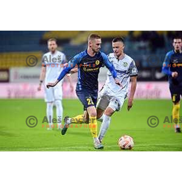 in action during Prva Liga Telemach 2022-2023 football match between Celje and Koper in Celje, Slovenia on May 13, 2023 