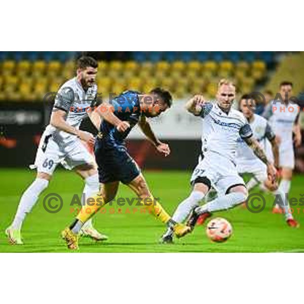 in action during Prva Liga Telemach 2022-2023 football match between Celje and Koper in Celje, Slovenia on May 13, 2023 