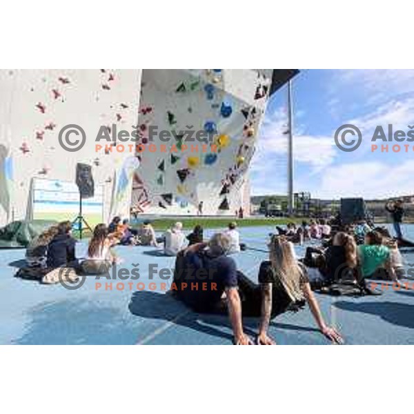 Free-climbing National Championship at Bonifika park, Koper, Slovenia on May 13, 2023