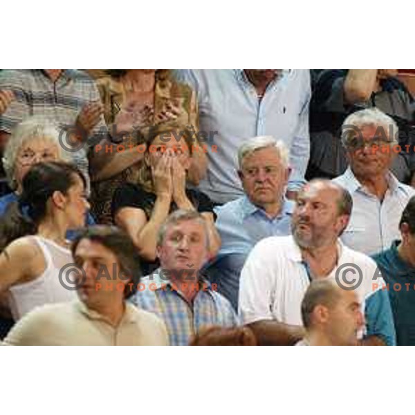 Milan Kucan during The Final of EHF Champions League Women 2002-2003 between Krim ETA Neutro Roberts (SLO) and L\'Eliana Valencia (ESP) in Kodeljevo Hall, Ljubljana, Slovenia on May 17, 2003