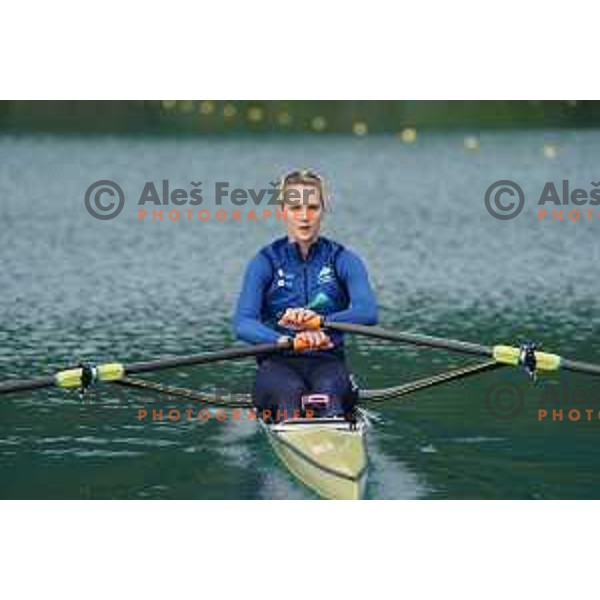 Nina Kostanjsek during Slovenia Rowing team practice on Lake Bled, Slovenia on May 18, 2023