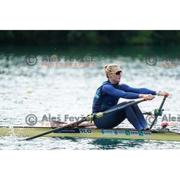 Nina Kostanjsek during Slovenia Rowing team practice on Lake Bled, Slovenia on May 18, 2023