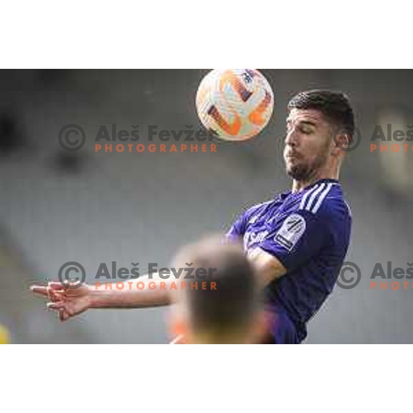 Rok Kronaveter in action during Prva liga Telemach football match between Maribor and Bravo in Ljudski vrt, Maribor, Slovenia on May 20, 2023. Photo: Jure Banfi