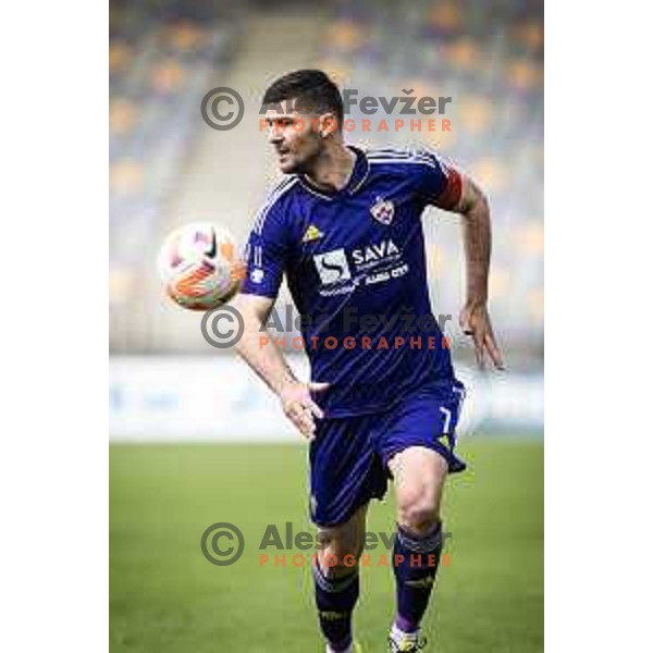 Rok Kronaveter in action during Prva liga Telemach football match between Maribor and Bravo in Ljudski vrt, Maribor, Slovenia on May 20, 2023. Photo: Jure Banfi