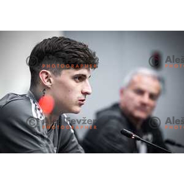 at the press conference during Prva liga Telemach football match between Maribor and Bravo in Ljudski vrt, Maribor, Slovenia on May 20, 2023. Photo: Jure Banfi