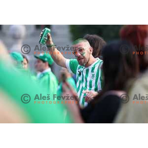 Fans during championship celebration of Olimpija in Kongresni trg, Ljubljana, Slovenia on May 20, 2023. Foto: Filip Barbalic