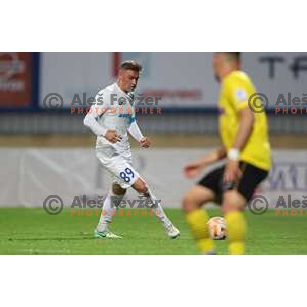 in action during Prva Liga Telemach 2022-2023 football match between Radomlje and Domzale in Domzale, Slovenia on May 20, 2023