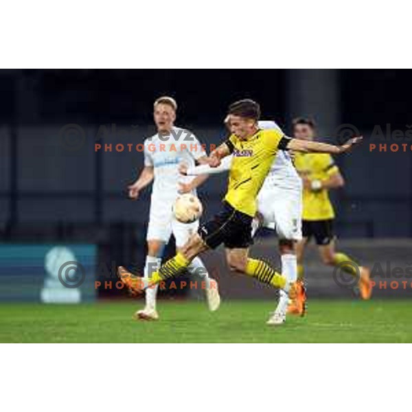in action during Prva Liga Telemach 2022-2023 football match between Radomlje and Domzale in Domzale, Slovenia on May 20, 2023