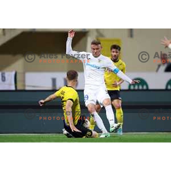 in action during Prva Liga Telemach 2022-2023 football match between Radomlje and Domzale in Domzale, Slovenia on May 20, 2023