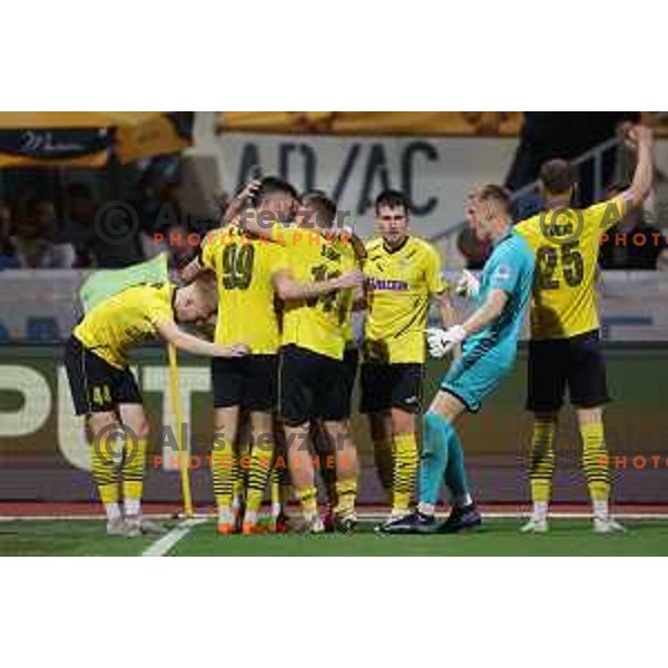in action during Prva Liga Telemach 2022-2023 football match between Radomlje and Domzale in Domzale, Slovenia on May 20, 2023