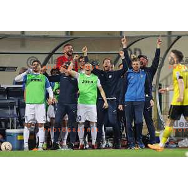 in action during Prva Liga Telemach 2022-2023 football match between Radomlje and Domzale in Domzale, Slovenia on May 20, 2023