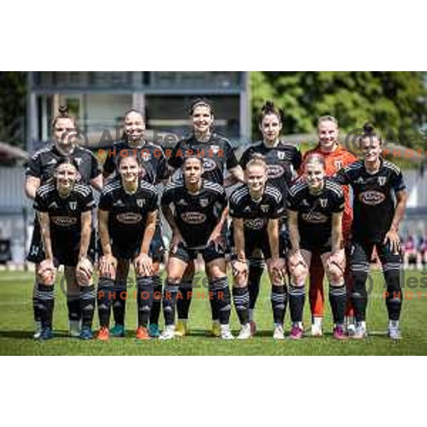 in action during Women’s First League football match between ZNK Mura Nona and ZNK Olimpija in Fazanerija, Murska Sobota, Slovenia on May 21, 2023. Photo: Jure Banfi