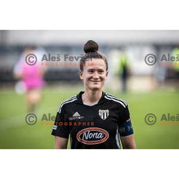 Spela Kolbl in action during Women’s First League football match between ZNK Mura Nona and ZNK Olimpija in Fazanerija, Murska Sobota, Slovenia on May 21, 2023. Photo: Jure Banfi