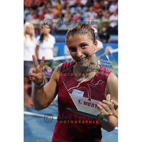 Sara Errani (ITA),winner of Banka Koper Slovenia Open WTA tennis tournament, Portoroz, 27.7.2008. Photo by Ales Fevzer 