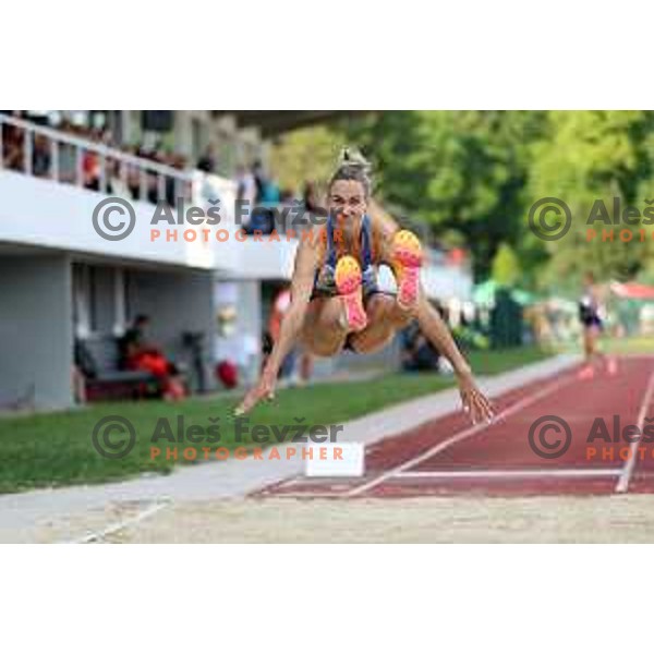 Neja Filipic competes in Women\'s Long Jump at International Track and Field Meeting in Slovenska Bistrica, Slovenia on May 27, 2023