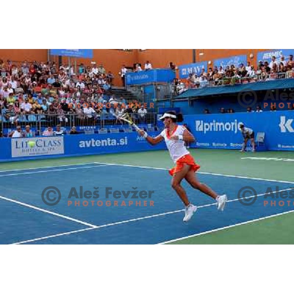 Anabel Medina Garrigues (ESP) in SRC Marina during final of Banka Koper Slovenia Open WTA tennis tournament, Portoroz, 27.7.2008. Errani (ITA) won 6:3, 6:3 in 98 minutes over Garrigues (ESP) Photo by Ales Fevzer 