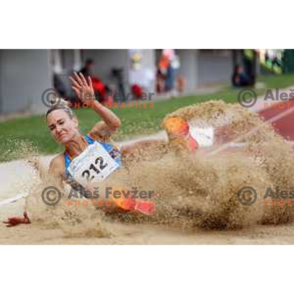 Neja Filipic competes in Women\'s Long Jump at International Track and Field Meeting in Slovenska Bistrica, Slovenia on May 27, 2023