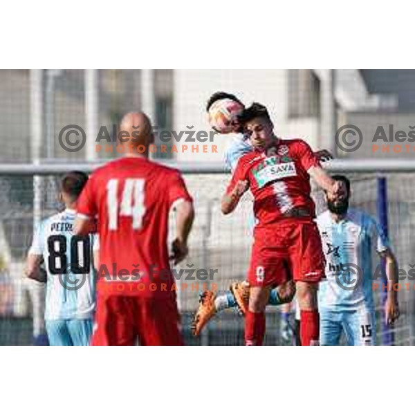 in action during Prva Liga Telemach play-off football match between Gorica and Aluminij in Nova Gorica on May 28, 2023