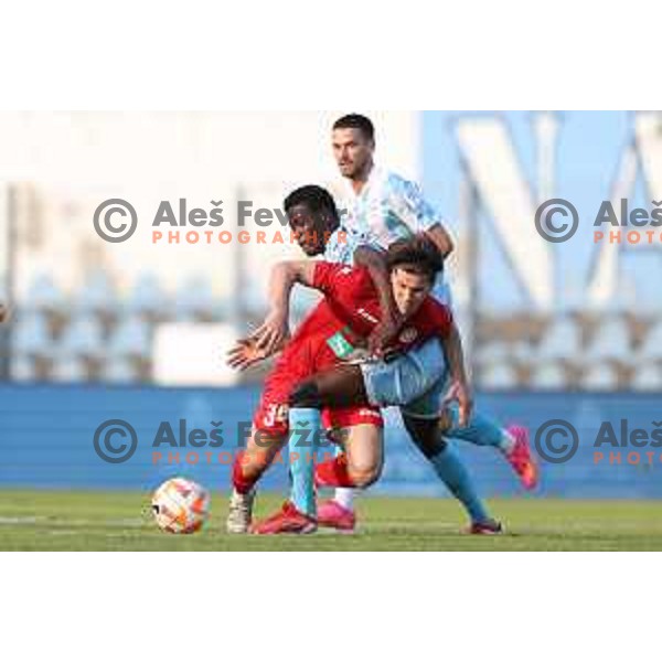 in action during Prva Liga Telemach play-off football match between Gorica and Aluminij in Nova Gorica on May 28, 2023