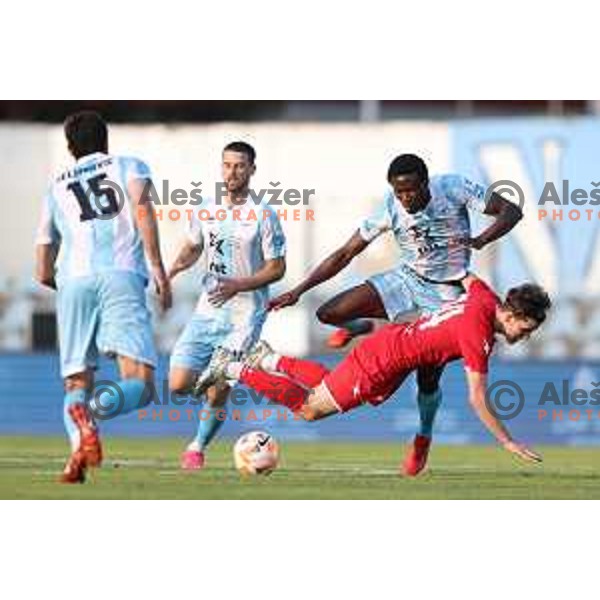 in action during Prva Liga Telemach play-off football match between Gorica and Aluminij in Nova Gorica on May 28, 2023