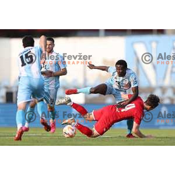 in action during Prva Liga Telemach play-off football match between Gorica and Aluminij in Nova Gorica on May 28, 2023