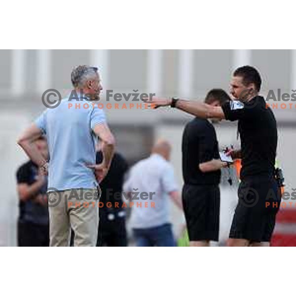 in action during Prva Liga Telemach play-off football match between Gorica and Aluminij in Nova Gorica on May 28, 2023