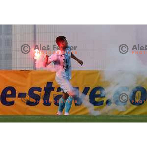 in action during Prva Liga Telemach play-off football match between Gorica and Aluminij in Nova Gorica on May 28, 2023