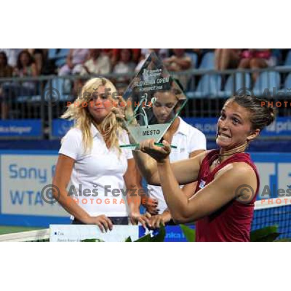 Sara Errani (ITA),winner of Banka Koper Slovenia Open WTA tennis tournament, Portoroz, 27.7.2008. Photo by Ales Fevzer 