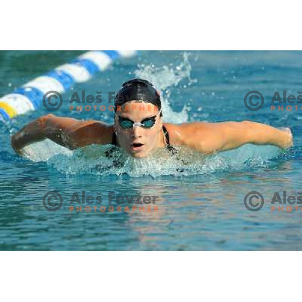 Sara Isakovic, member of the slovenian Olympic swimming team, at team practice session , Kodeljevo, Ljubljana , 28.07.2008 